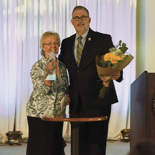LaVeda Carter Receiving Award